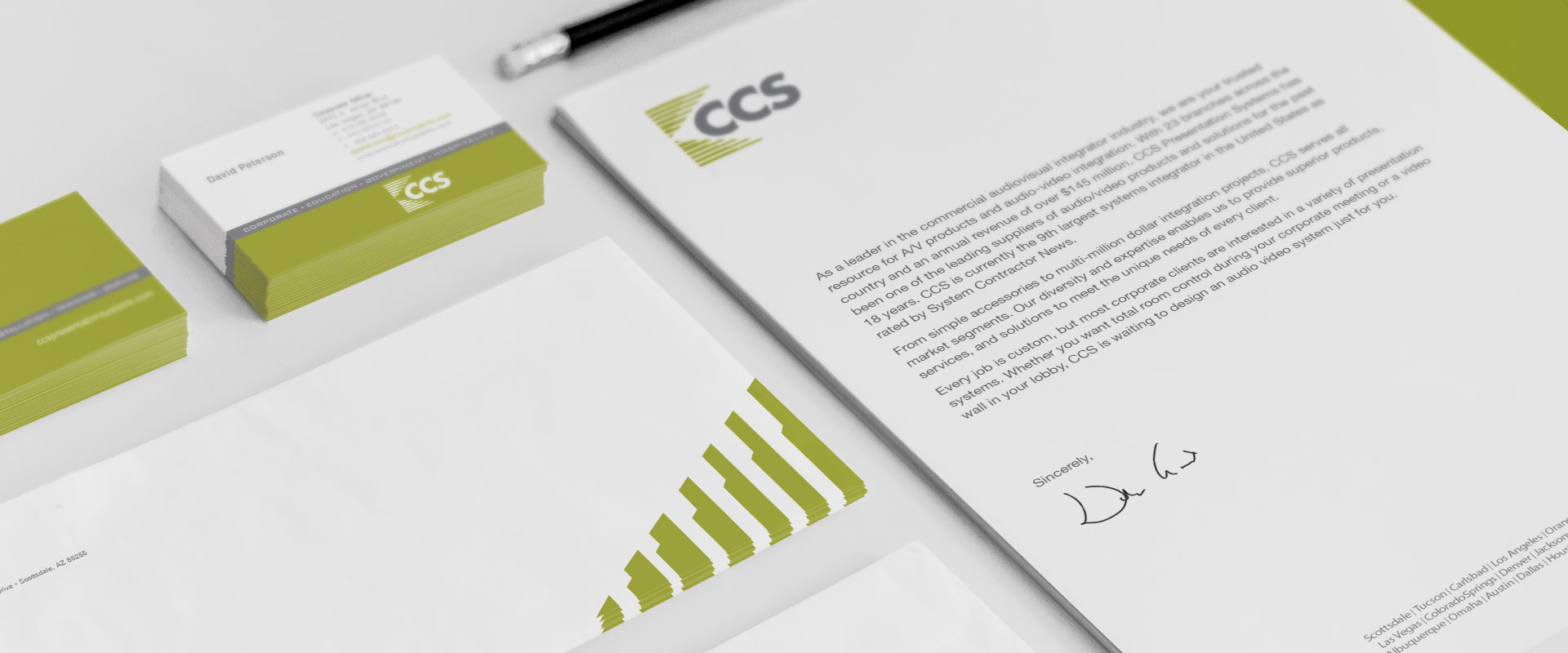 CCS stationary design and branding