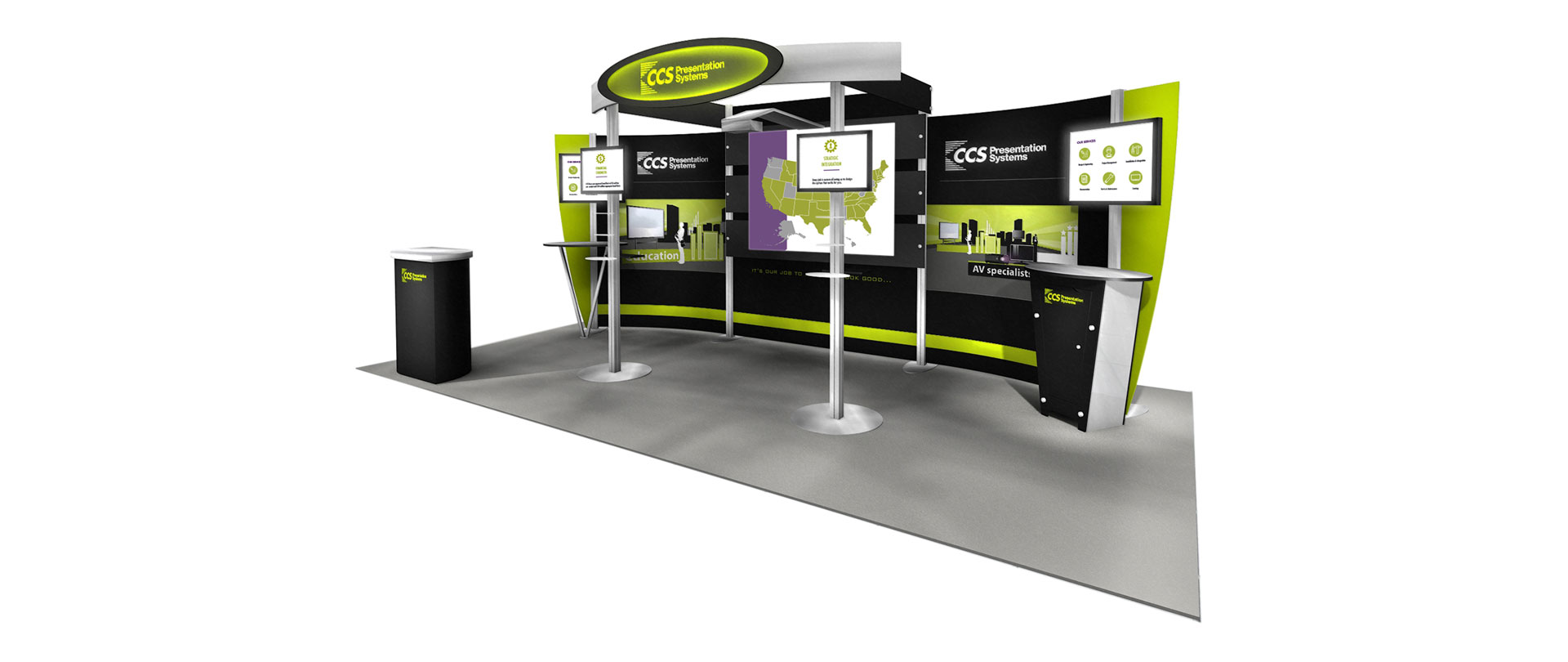 Custom tradeshow booth design