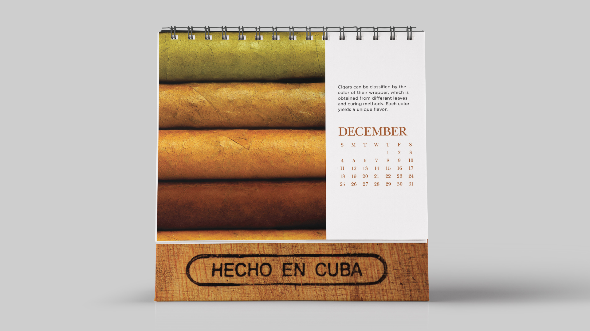 Made in Cuba History of Cigars Calendar December