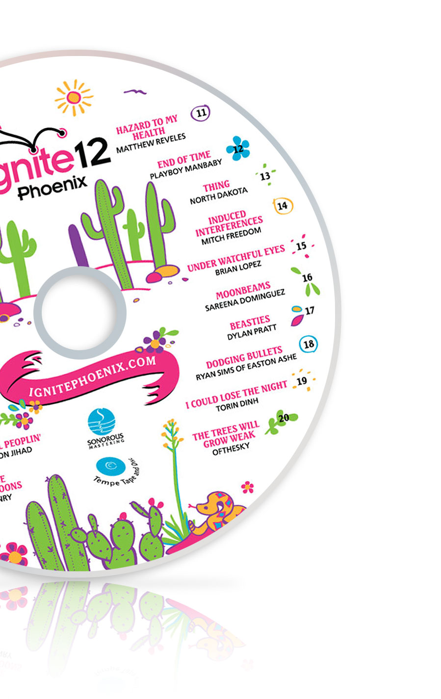 Ignite Phoenix Papel Picado designed mix cd
