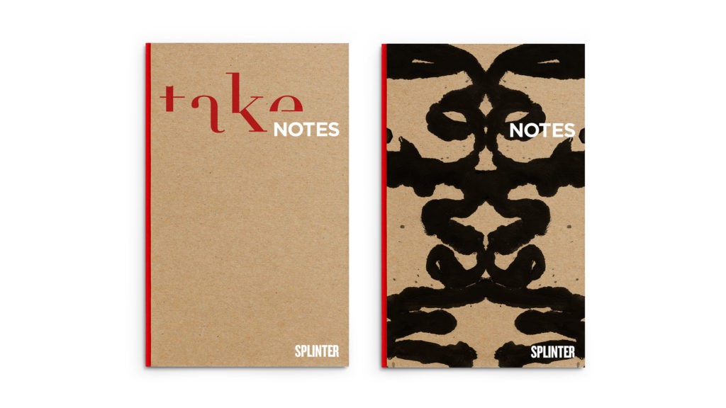 Take Notes and Mental Notes book design. 