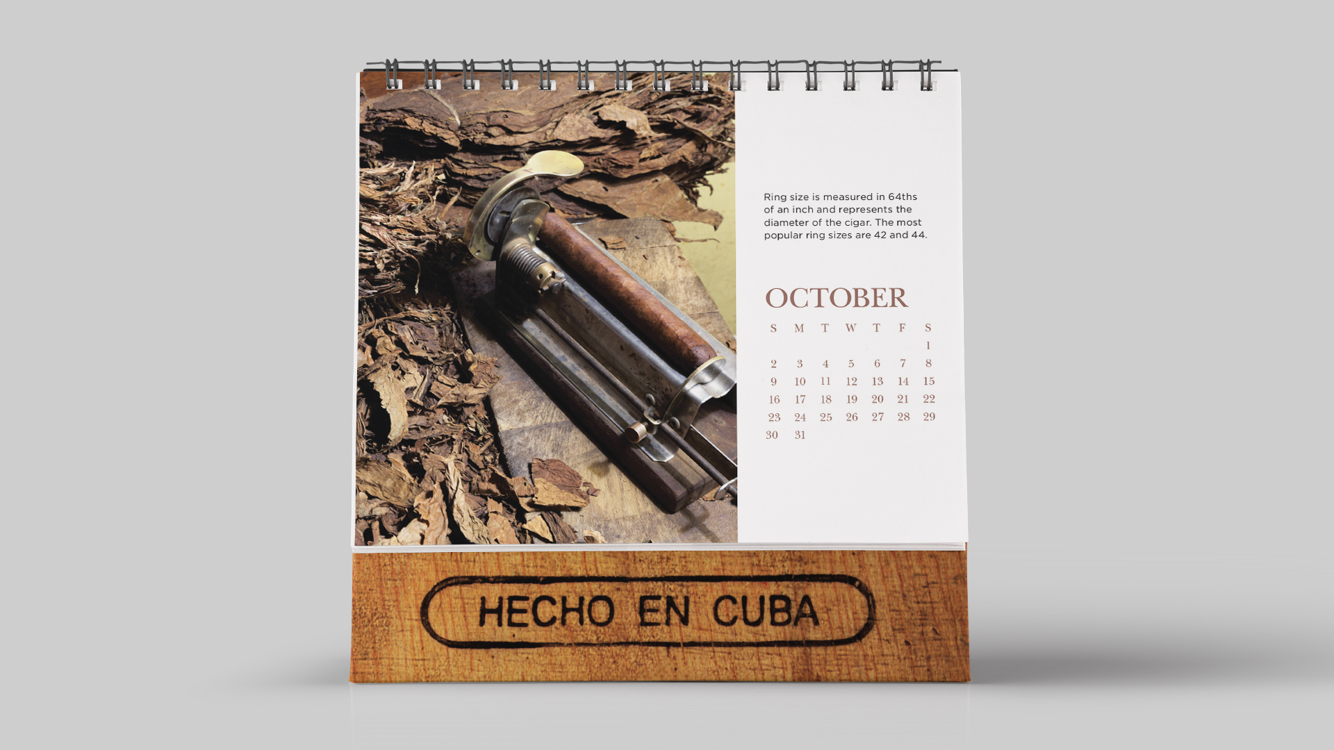 Made in Cuba History of Cigars Calendar October