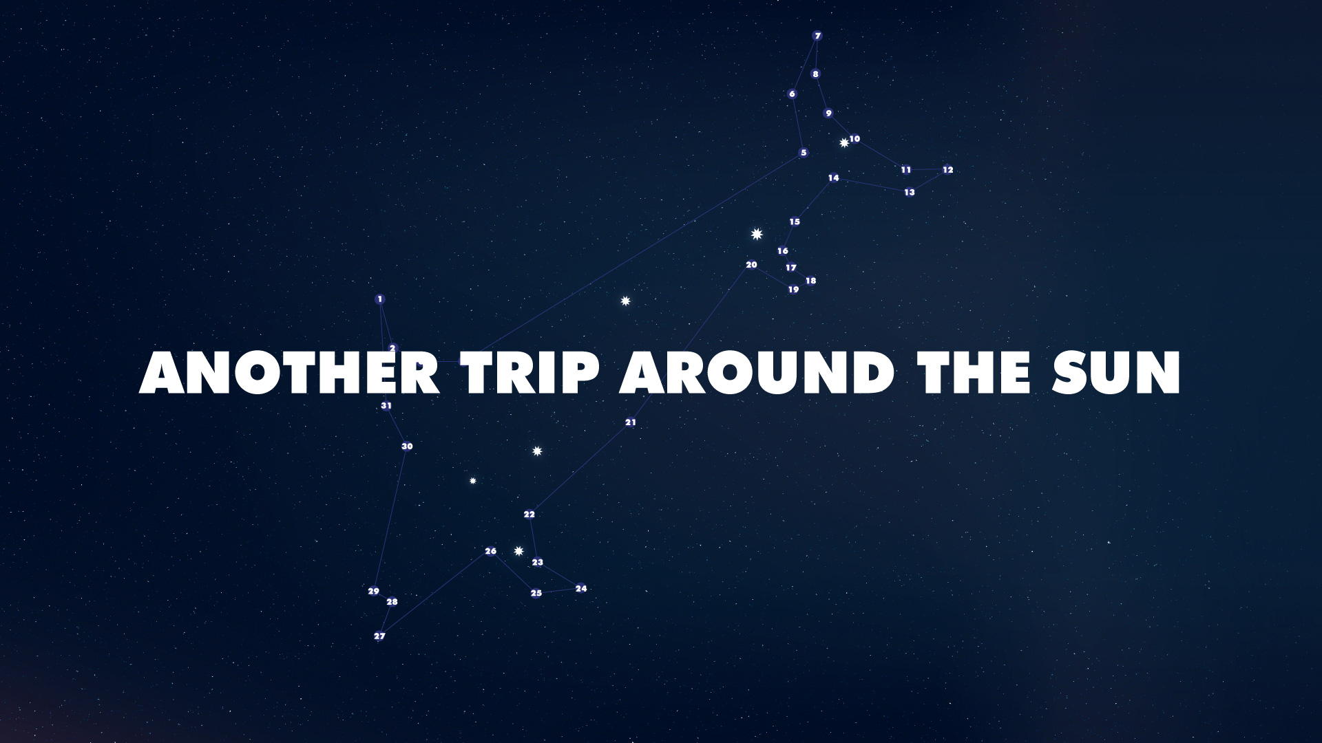 Connect the Dots Constellation Calendar Dorado